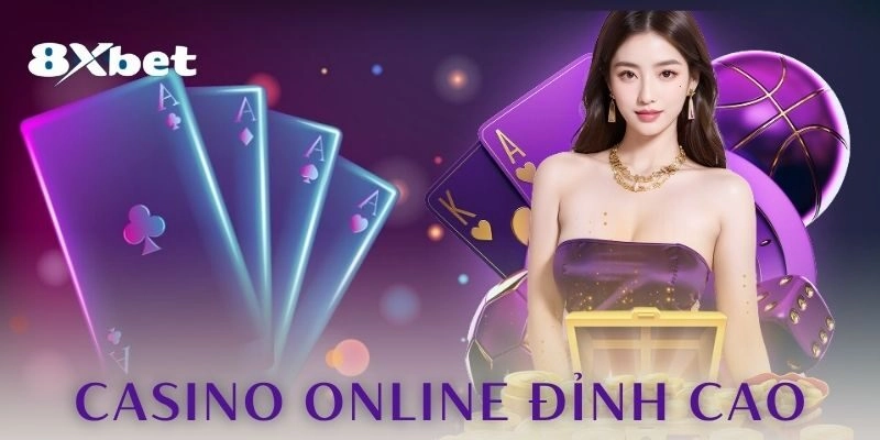 Sảnh 8xbet casino gồm hai nhóm: bàn live có dealer thật và bàn điện tử dùng bộ sinh số ngẫu nhiên