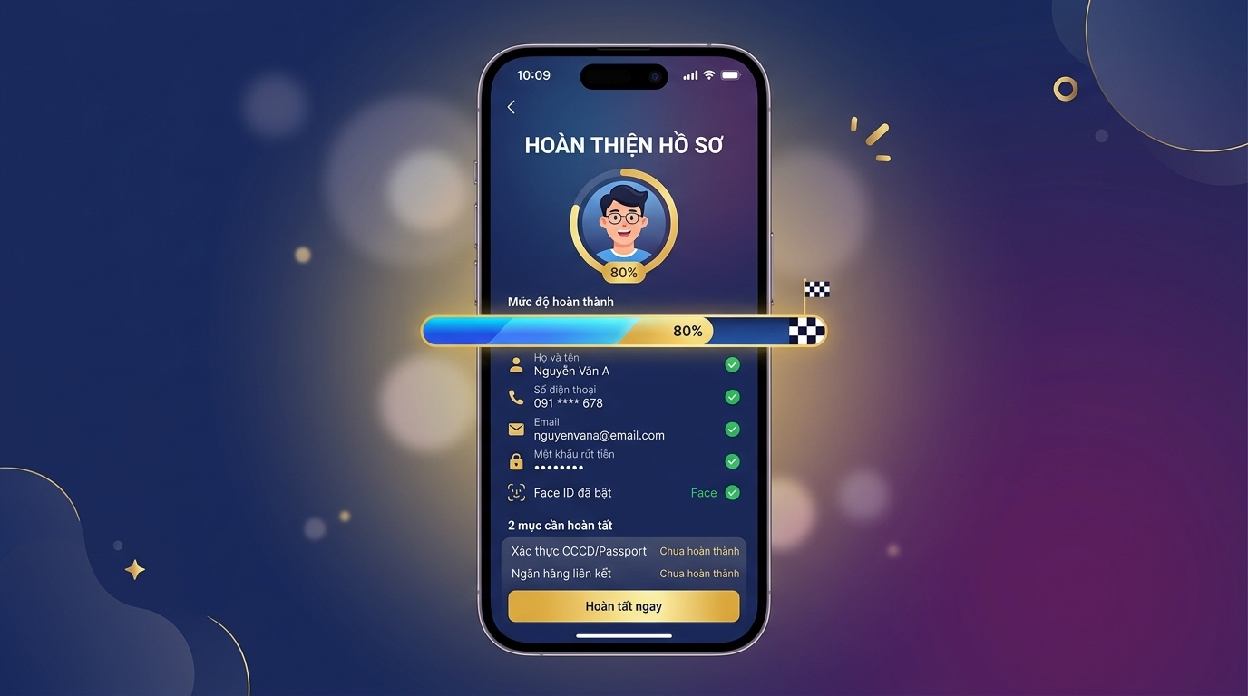 Hoàn thiện hồ sơ xác minh tài khoản 8xbet